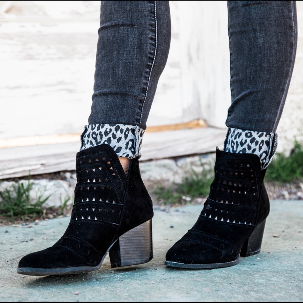 Laser Cutout Booties